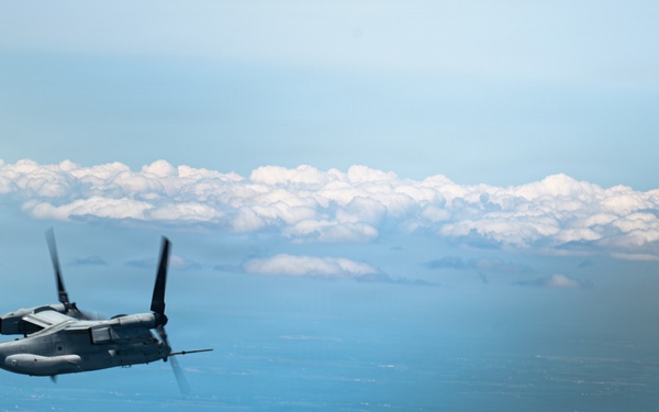 1st SOW MC-130J refuels Marine MV-22s during Northern Strike 26-2