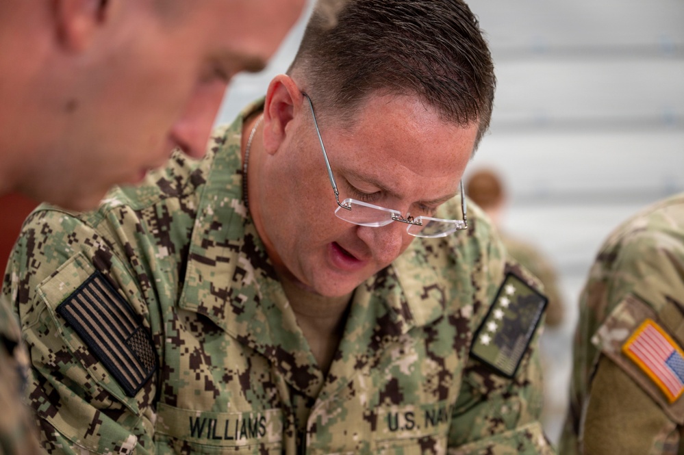 Joint service Northern Strike 26-2 participants train on expeditionary mortuary skillsets