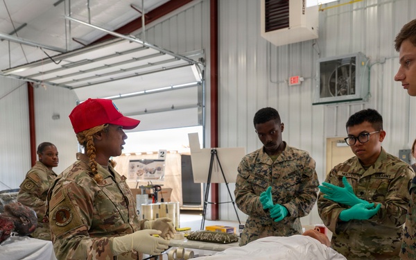 Joint service Northern Strike 26-2 participants train on expeditionary mortuary skillsets