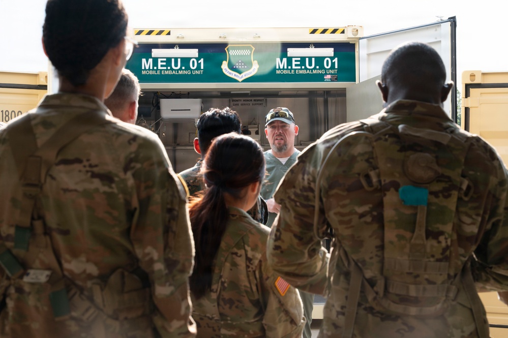 Joint service Northern Strike 26-2 participants train on expeditionary mortuary skillsets