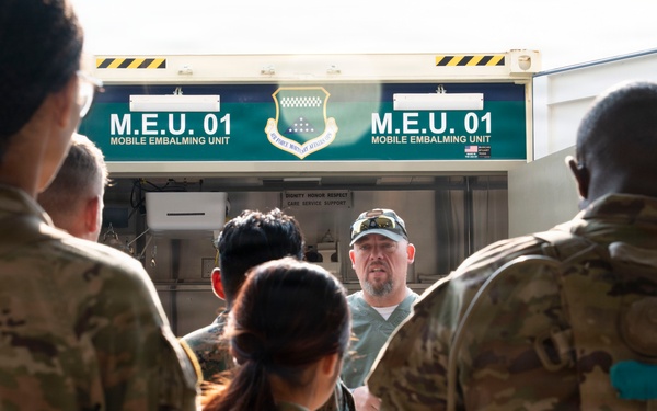 Joint service Northern Strike 26-2 participants train on expeditionary mortuary skillsets