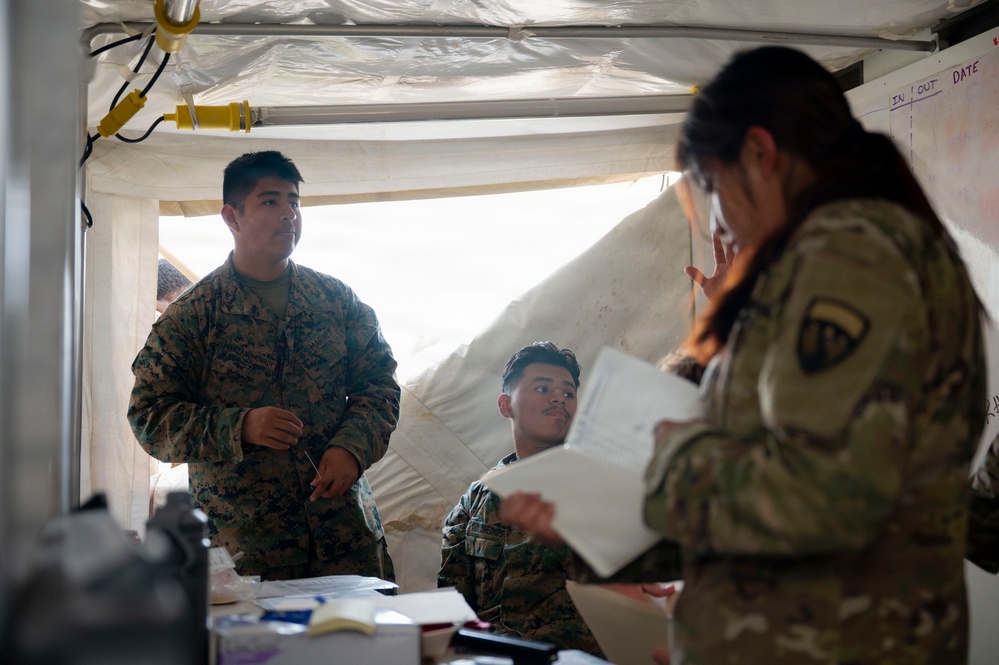 Joint service Northern Strike 26-2 participants train on expeditionary mortuary skillsets