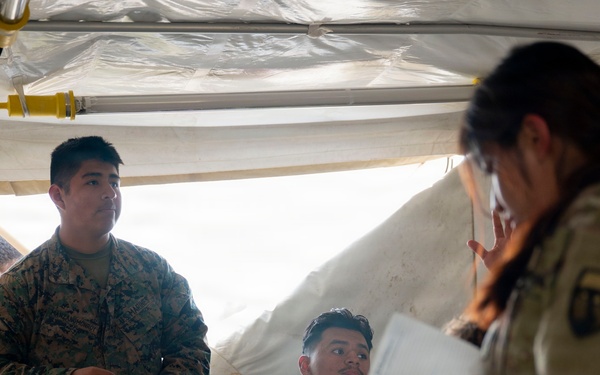 Joint service Northern Strike 26-2 participants train on expeditionary mortuary skillsets