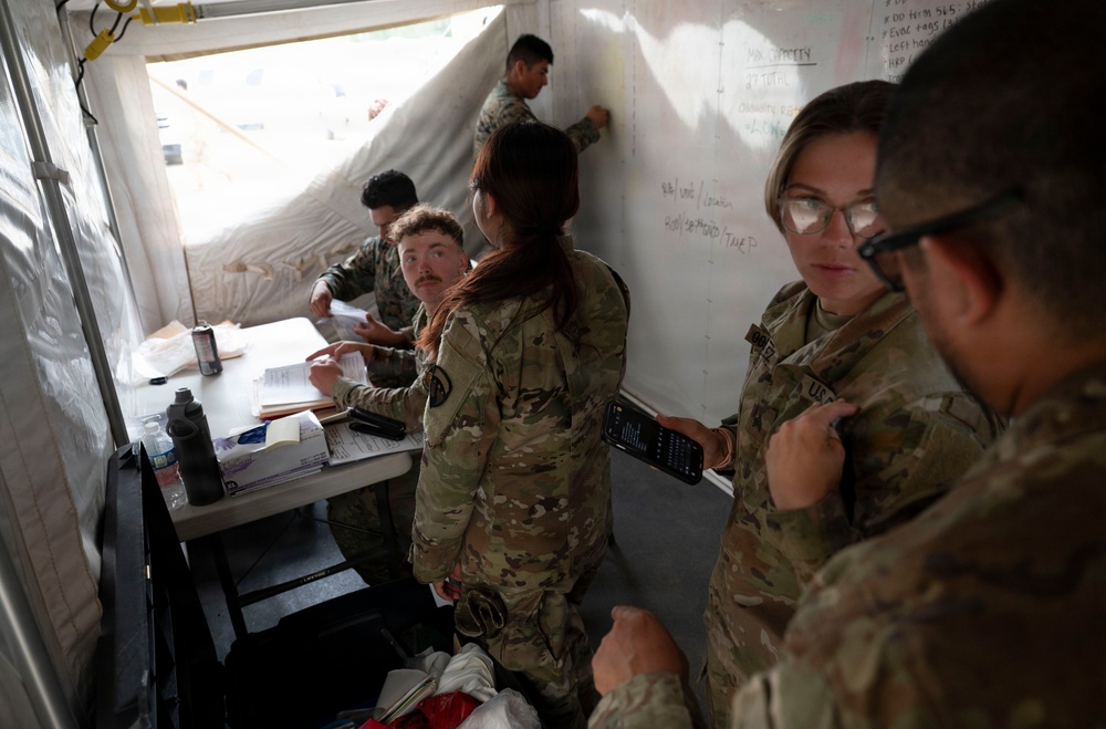 Joint service Northern Strike 26-2 participants train on expeditionary mortuary skillsets