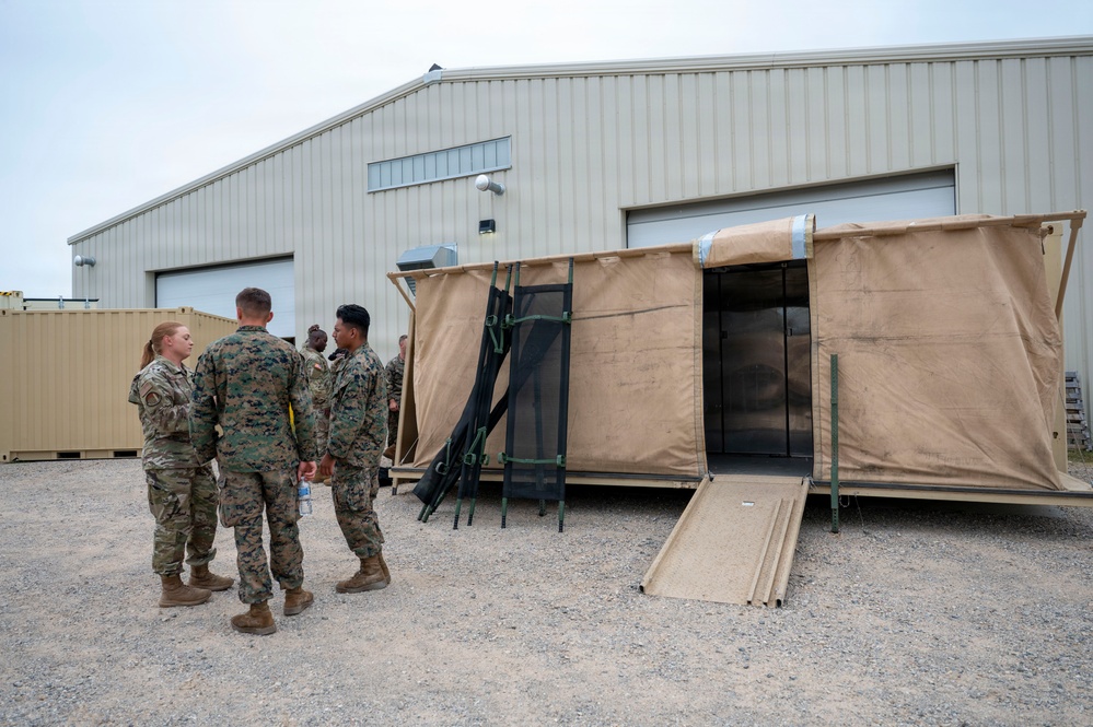 Joint service Northern Strike 26-2 participants train on expeditionary mortuary skillsets