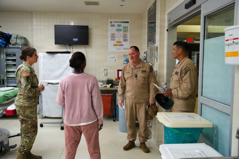Pacific Fleet and Northwest Navy Medical Leaders Tour Madigan Army Medical Center
