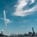 Thunderbirds fly over Statue of Liberty