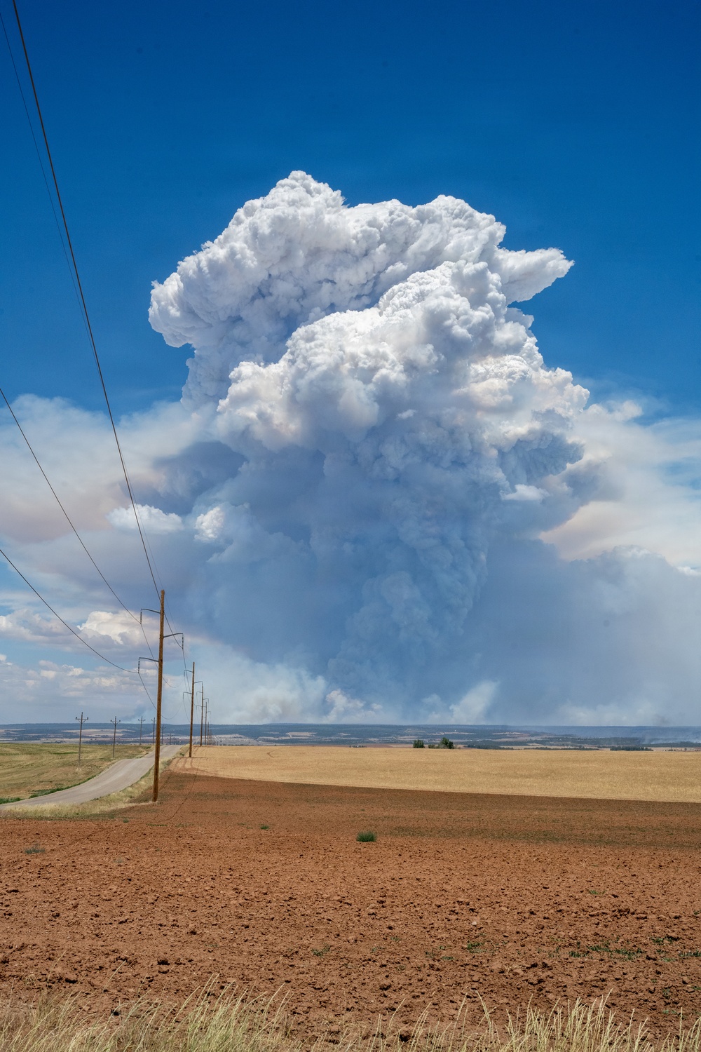 Pyrocumulus Cloud Towers Over the Ferris Fire