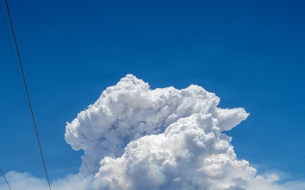 Pyrocumulus Cloud Towers Over the Ferris Fire