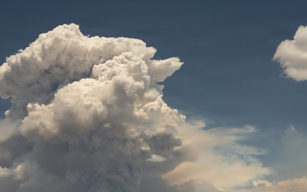 Pyrocumulus Cloud Towers Over the Ferris Fire