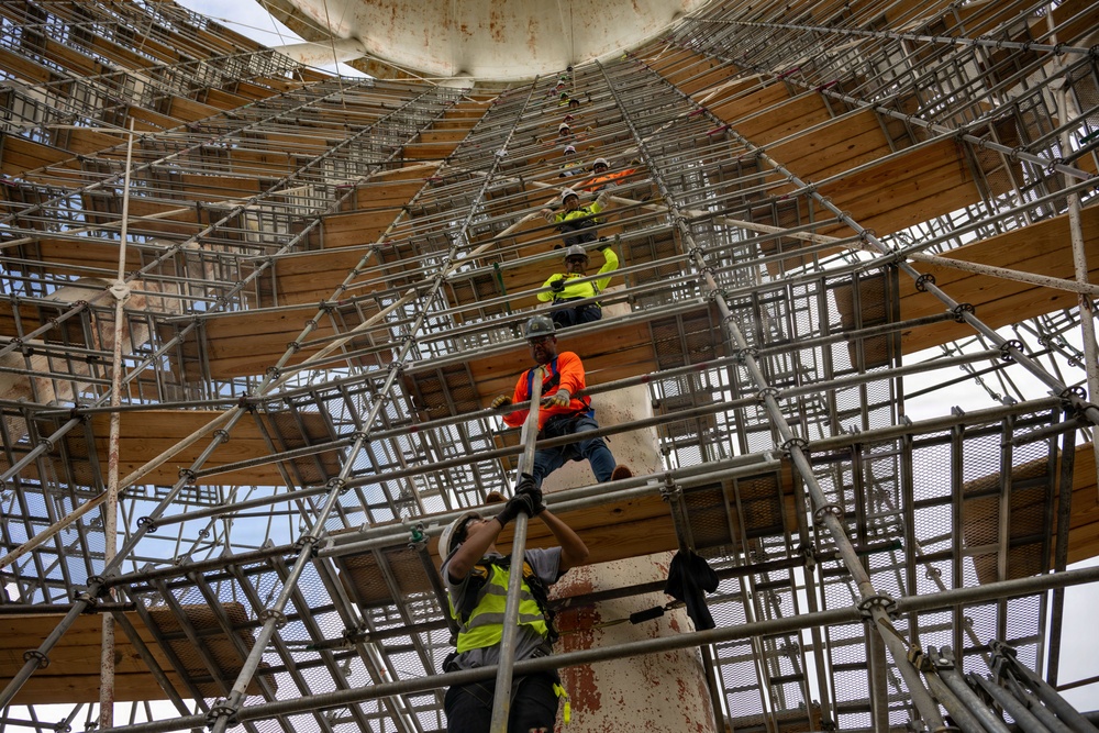 Washington Suburban Sanitary Commission works on JBA Water Tower
