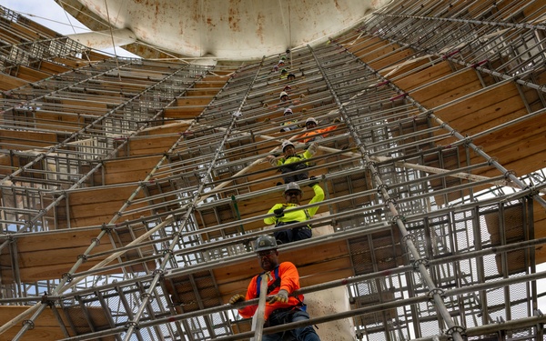 Washington Suburban Sanitary Commission works on JBA Water Tower