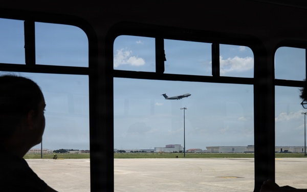 Col. Jeffrey Marks Final Flight as Alamo Wing Commander