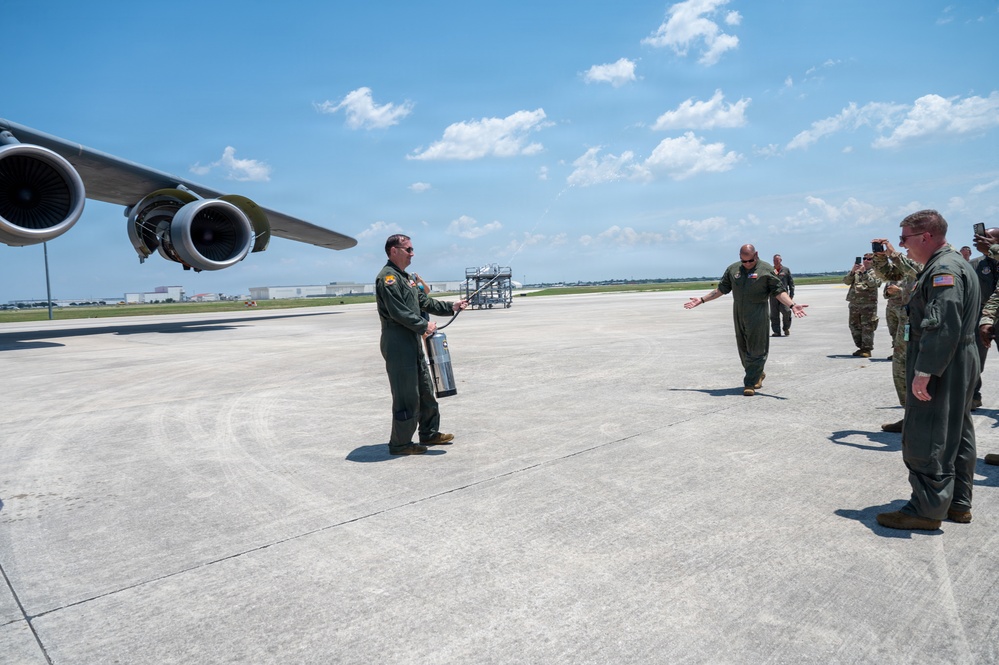 Col. Jeffrey Marks Final Flight as Alamo Wing Commander