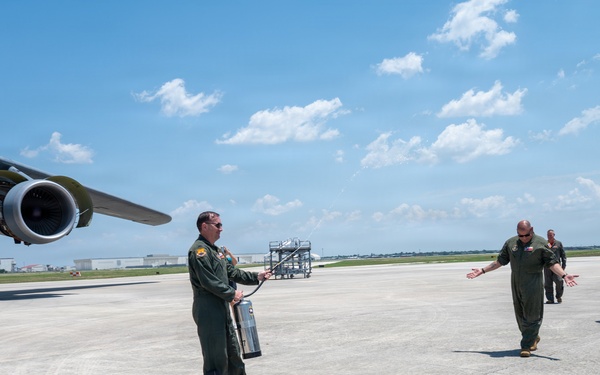 Col. Jeffrey Marks Final Flight as Alamo Wing Commander