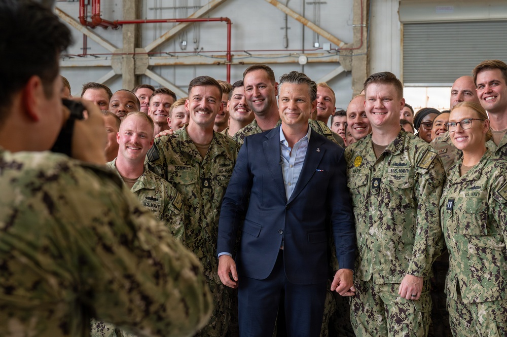 Secretary of War Pete Hegseth Visits Joint Base Lindsey Graham