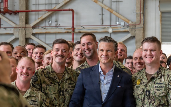Secretary of War Pete Hegseth Visits Joint Base Lindsey Graham