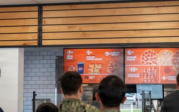 Little Caesars Grand Opening On Board Naval Base San Diego