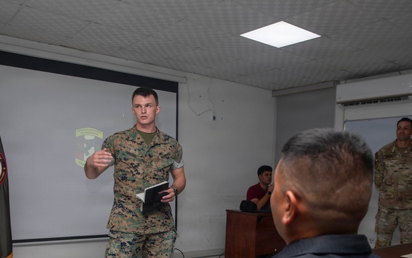 U.S. Service members and Panamanian Security Institutions work together during the International Officers Tactical Intelligence Course
