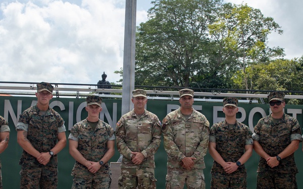 U.S. Service members and Panamanian Security Institutions work together during the International Officers Tactical Intelligence Course