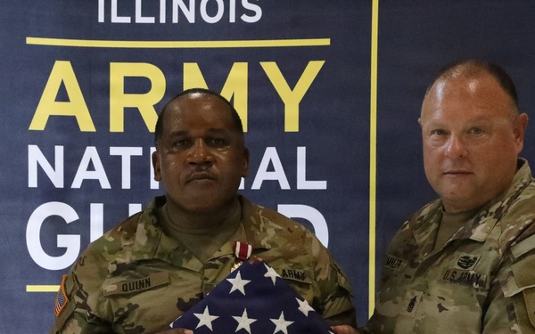 Quinn Honored for Nearly 3 Decades of Service and ‘Creating a Family’ of Soldiers