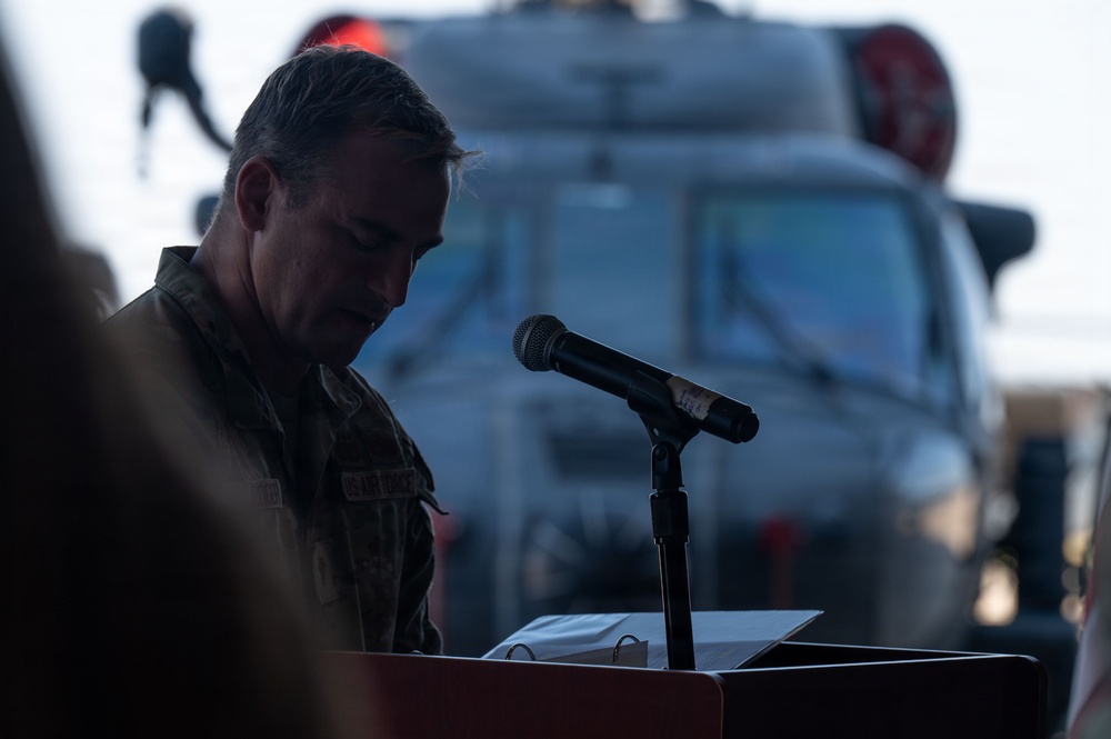 55th Rescue Generation Squadron inactivation ceremony
