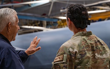 Vietnam Veteran Revisits B-52H During Minot AFB Tour