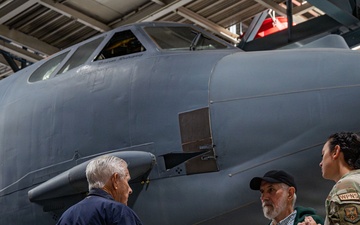 Vietnam Veteran Revisits B-52H During Minot AFB Tour