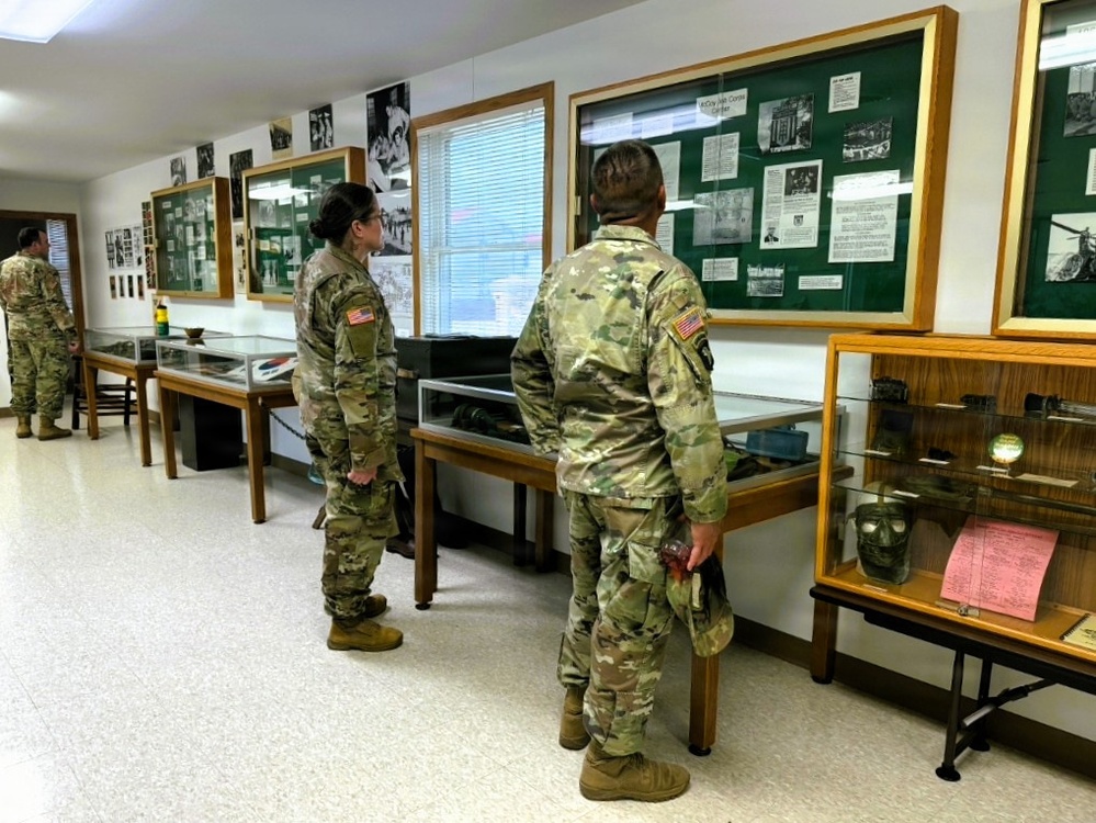 326th Military History Detachment visits Fort McCoy Commemorative Area to learn about Army heritage preservation