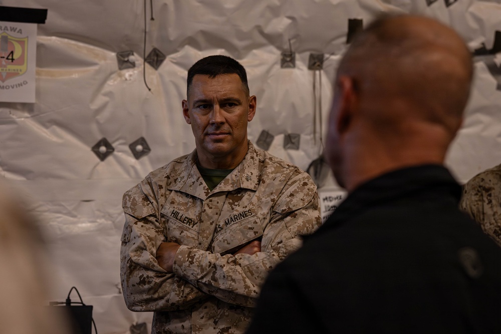 SLTE 4-26: Col. Hillary Receives Brief from 2nd Marine Regiment