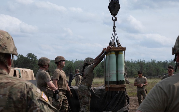 The W. Va. Guard's 1/201st Field Artillery Battalion conduct fire missions during Northern Strike 26-2