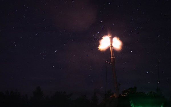 The W. Va. Guard's 1/201st Field Artillery Battalion conduct fire missions during Northern Strike 26-2