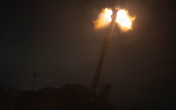 The W. Va. Guard's 1/201st Field Artillery Battalion conduct fire missions during Northern Strike 26-2