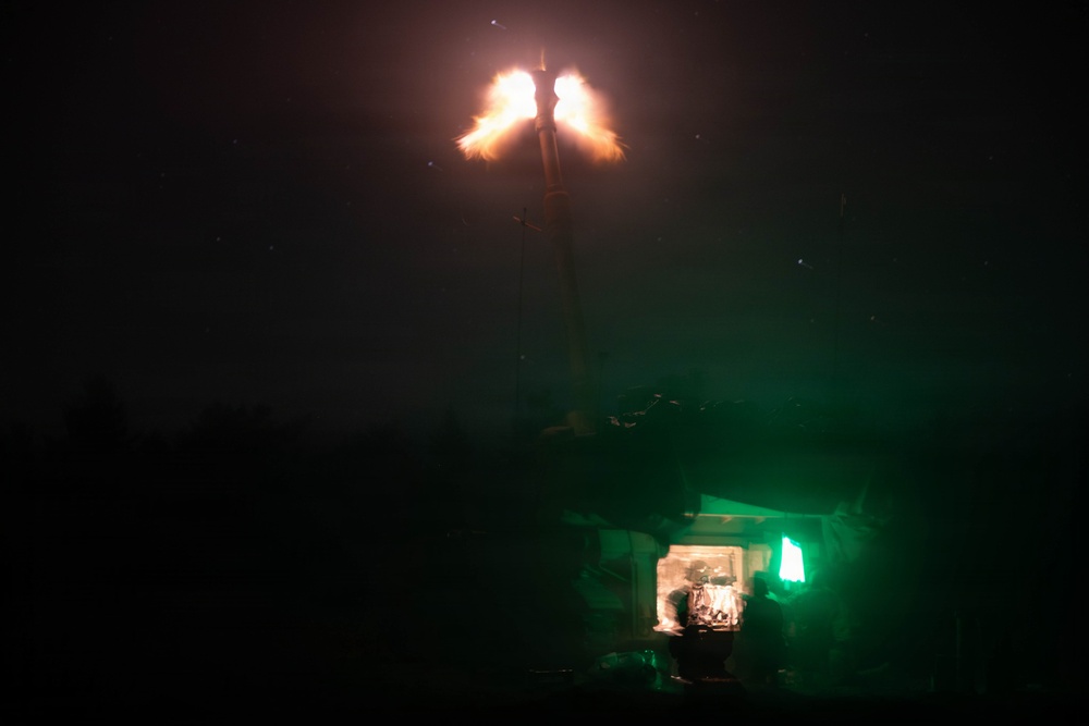 The W. Va. Guard's 1/201st Field Artillery Battalion conduct fire missions during Northern Strike 26-2