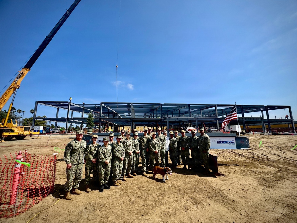 NMCSD, Partners Celebrate "Topping-Out" Ceremony for New MCRD San Diego Branch Health Clinic