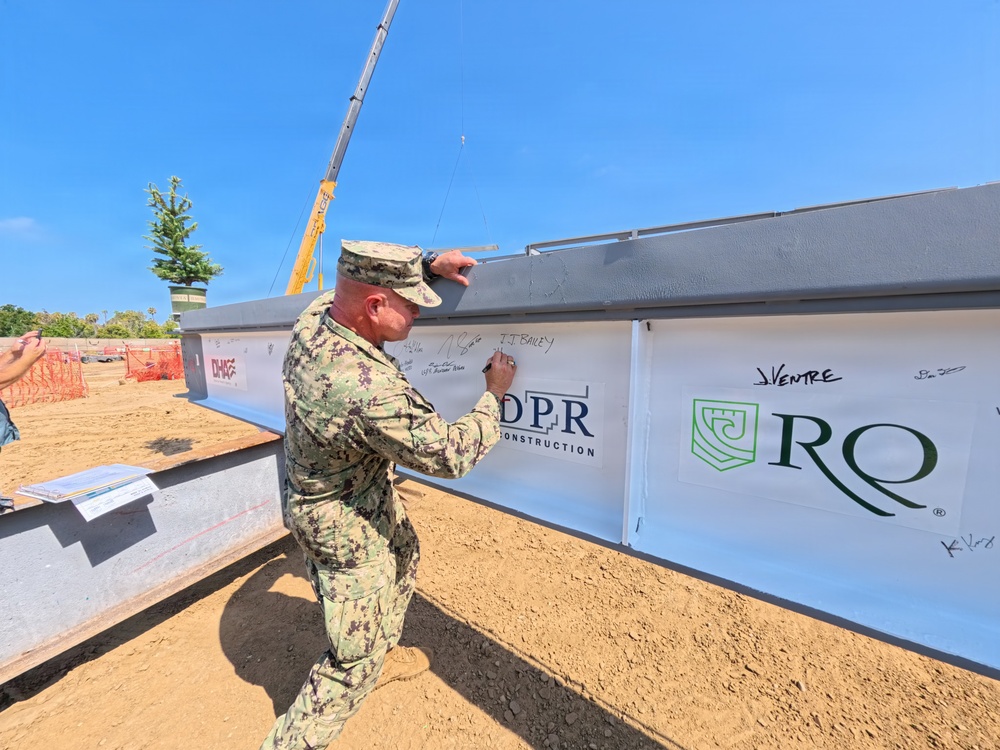 NMCSD, Partners Celebrate "Topping-Out" Ceremony for New MCRD San Diego Branch Health Clinic