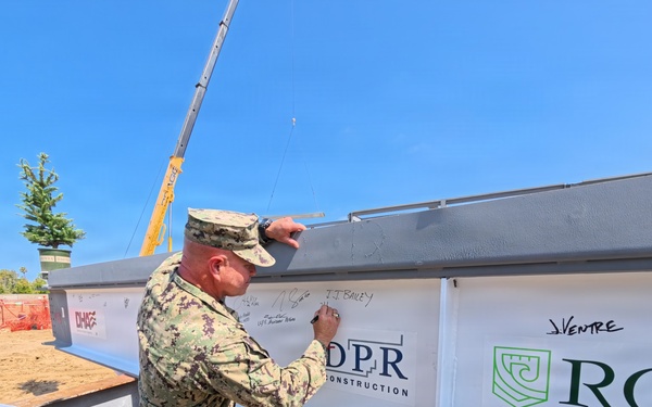 NMCSD, Partners Celebrate "Topping-Out" Ceremony for New MCRD San Diego Branch Health Clinic