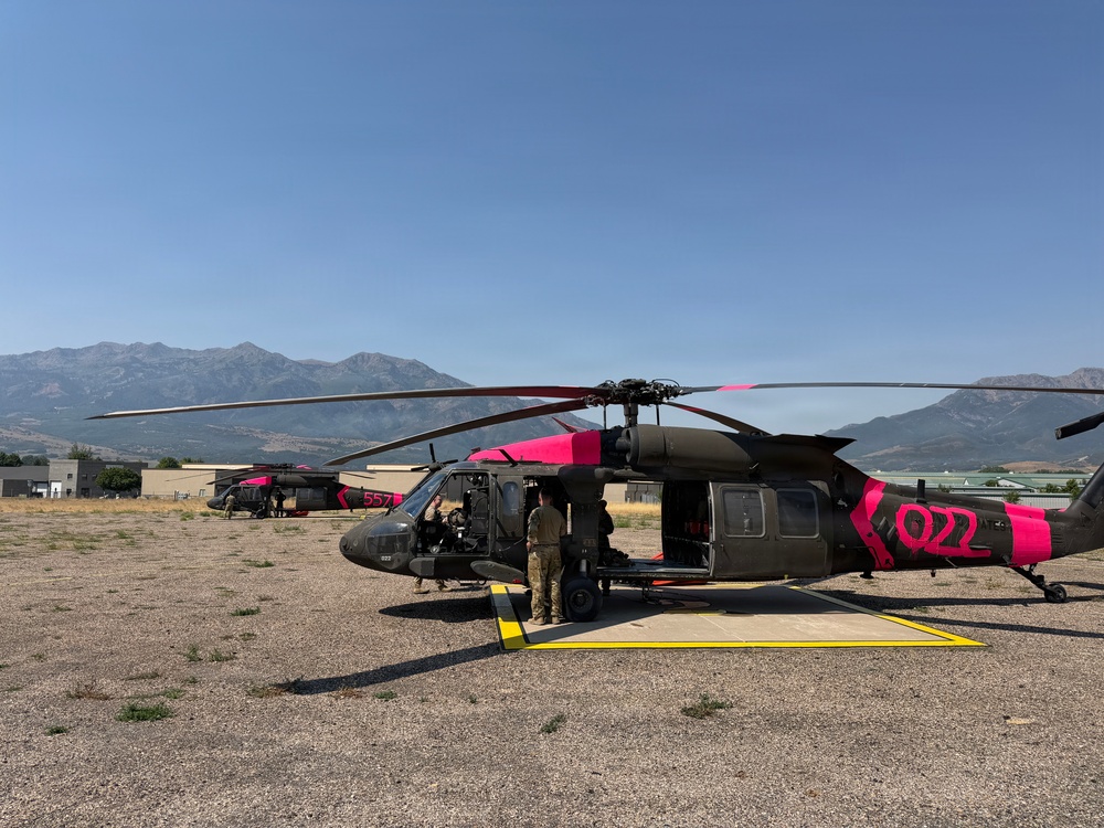 Utah National Guard Aviation Crews Support Wildfire Response from the Air