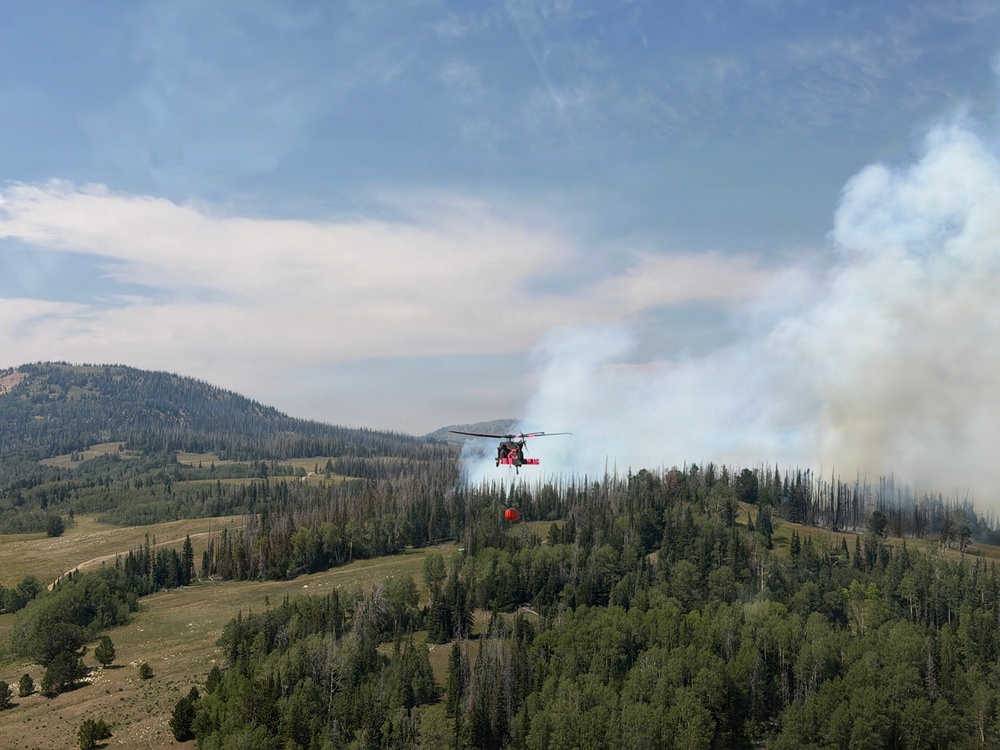 Utah National Guard Aviation Crews Support Wildfire Response from the Air