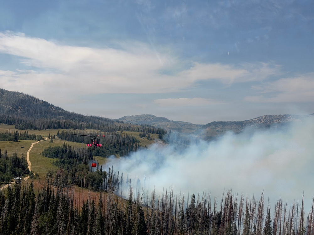 Utah National Guard Aviation Crews Support Wildfire Response from the Air