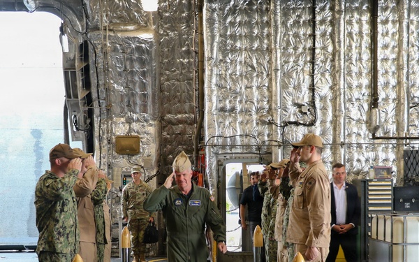 PACOM, USCG PACAREA conduct all-hands call on USS Santa Barbara