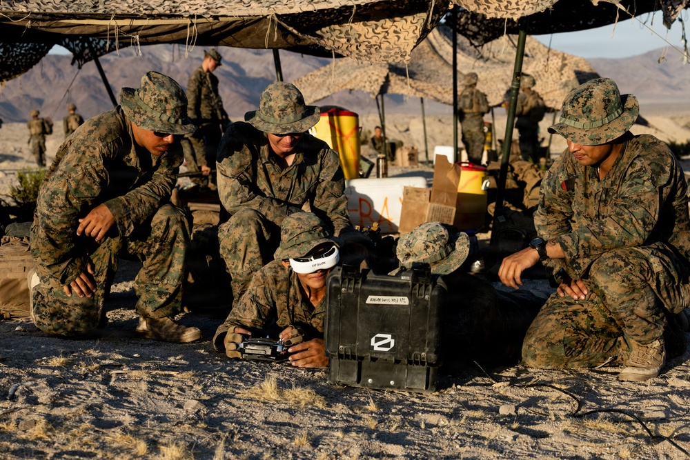 U.S. Marines with 2nd Bn., 1st Marines, participate in force-on-force exercise