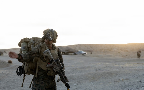 U.S. Marines with 2nd Bn., 1st Marines, participate in force-on-force exercise