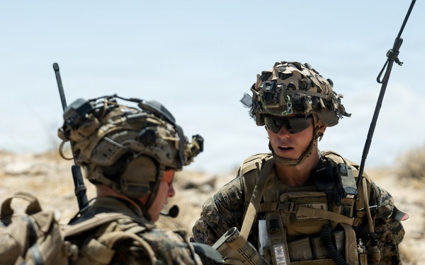 U.S. Marines with 2nd Bn., 1st Marines, participate in force-on-force exercise