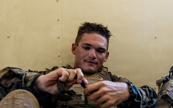 U.S. Marines with 2nd Bn., 1st Marines, participate in force-on-force exercise