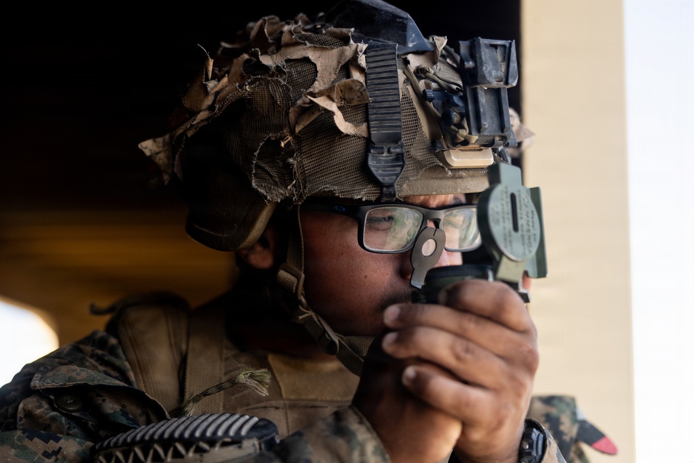 U.S. Marines with 2nd Bn., 1st Marines, participate in force-on-force exercise