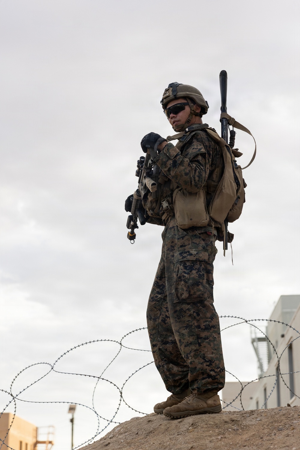 U.S. Marines with 2nd Bn., 1st Marines, participate in force-on-force exercise