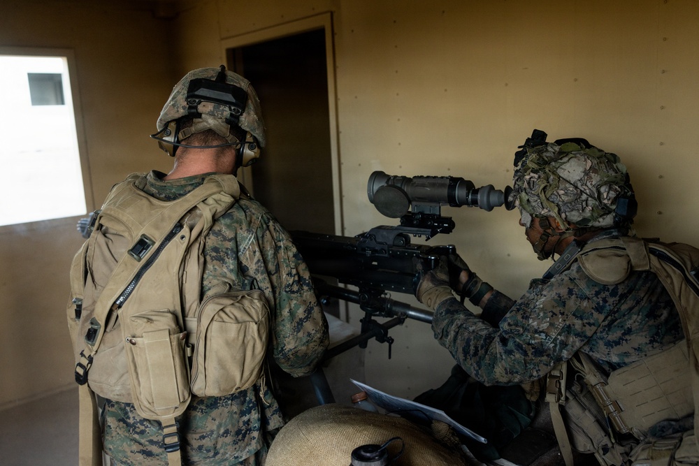 U.S. Marines with 2nd Bn., 1st Marines, participate in force-on-force exercise