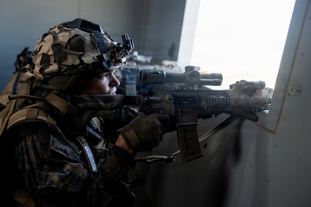 U.S. Marines with 2nd Bn., 1st Marines, participate in force-on-force exercise