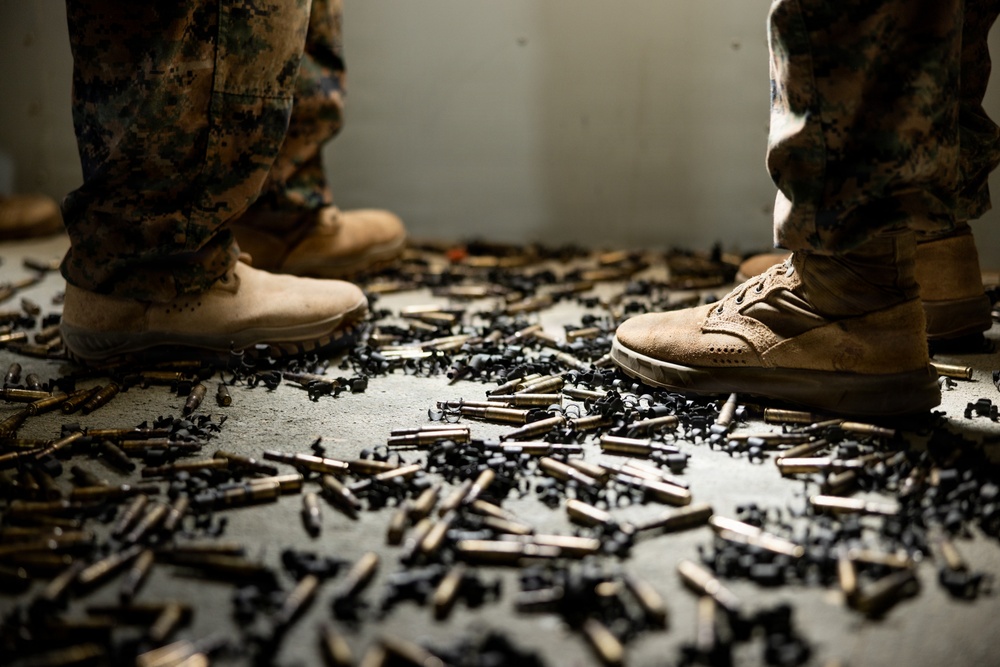 U.S. Marines with 2nd Bn., 1st Marines, participate in force-on-force exercise